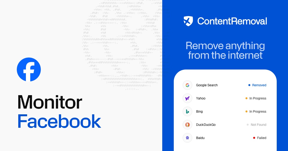 Monitor Facebook Content Content Removal
